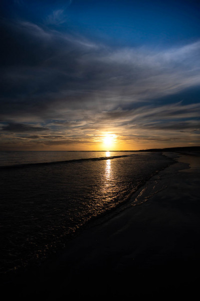 Sonnenuntergang am Strand von Blåvand