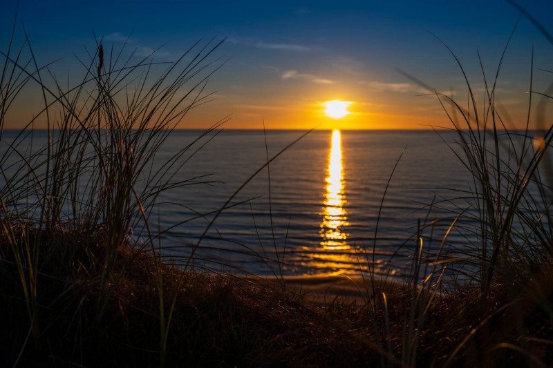 Sonnenuntergang am Lyngby Strand