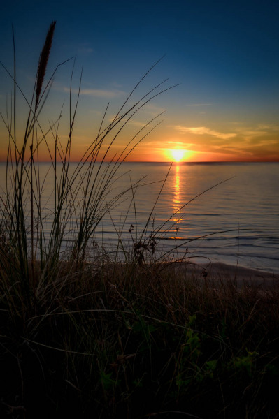 Sonnenuntergang am Lyngby Strand
