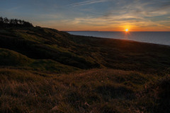 Sonnenuntergang am Svinkløv Strand
